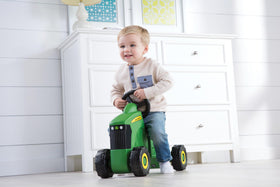 TOMY John Deere Sit N Scoot tractor wheels surface-ready for outdoor fun