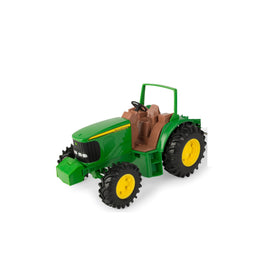 TOMY John Deere wagon with movable front hitch for easier cornering.