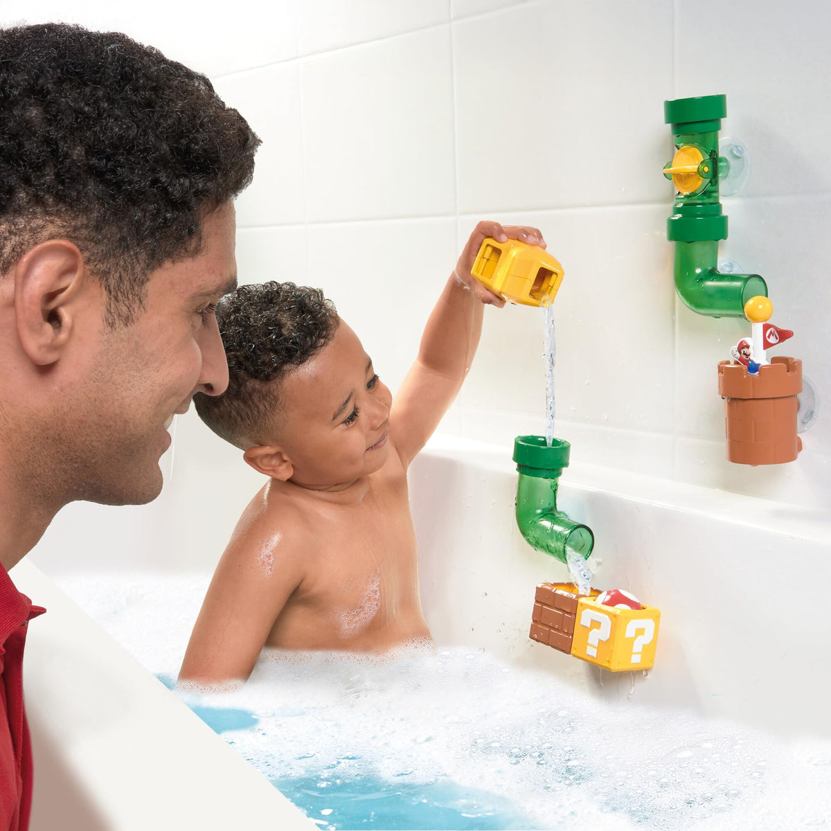 TOMY My Mario Pipes Playset allows kids to assemble pipes in new configurations for creativity.