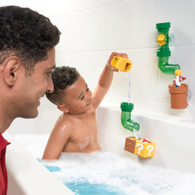 TOMY My Mario Pipes Playset allows kids to assemble pipes in new configurations for creativity.