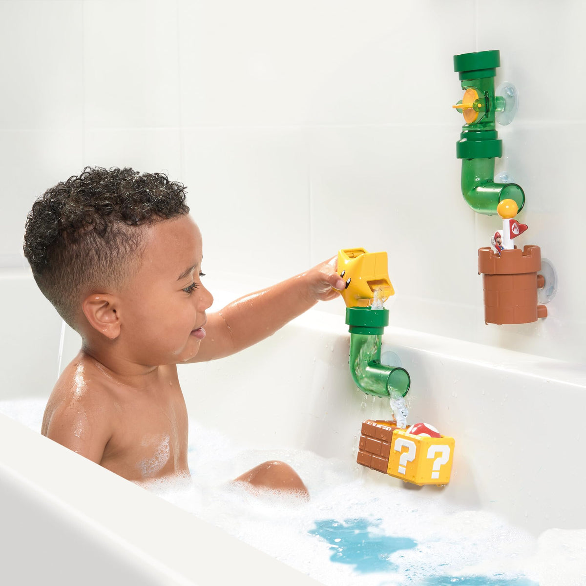 TOMY My Mario Pipes Playset includes a pop-up Super Mushroom surprise.
