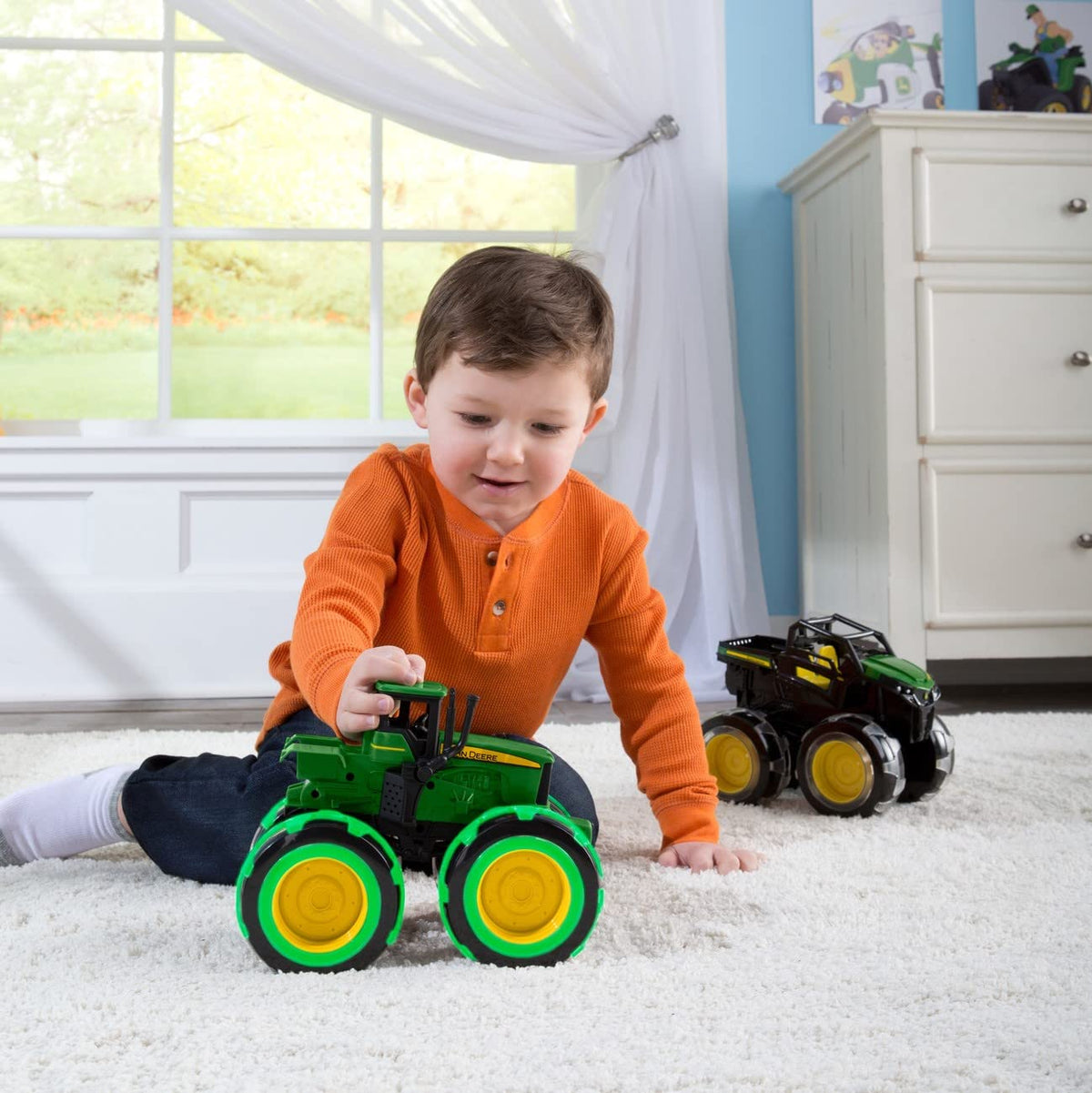TOMY Monster Treads in outdoor play sparks imagination on sidewalks and sand