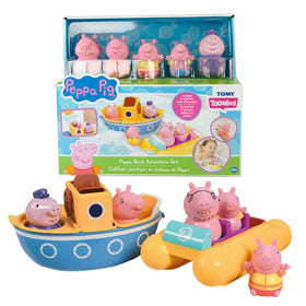 TOMY Peppa Paddle Boat gliding in bath water for cause-and-effect play