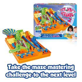 TOMY Screwball Scramble 2 zigzag steps boosts quick hand eye coordination.