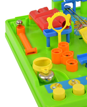 TOMY Screwball Scramble control panel with knobs and buttons.