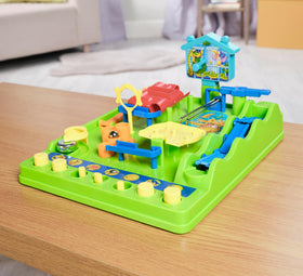 TOMY Screwball Scramble crane swing adds dynamic challenge for precision.