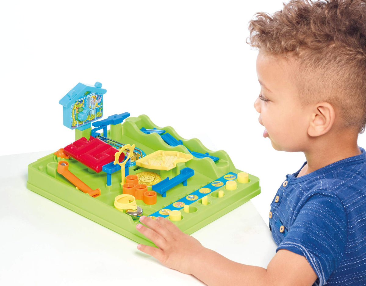 TOMY Screwball Scramble table maze delivers fast-paced tabletop fun.