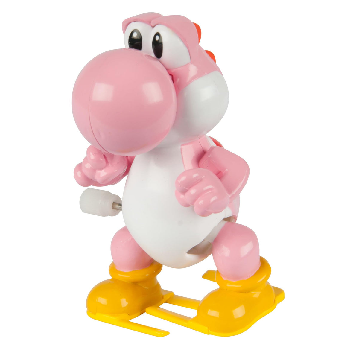 TOMY Yoshi wind-up purple toy, eye-catching desk display for fans.