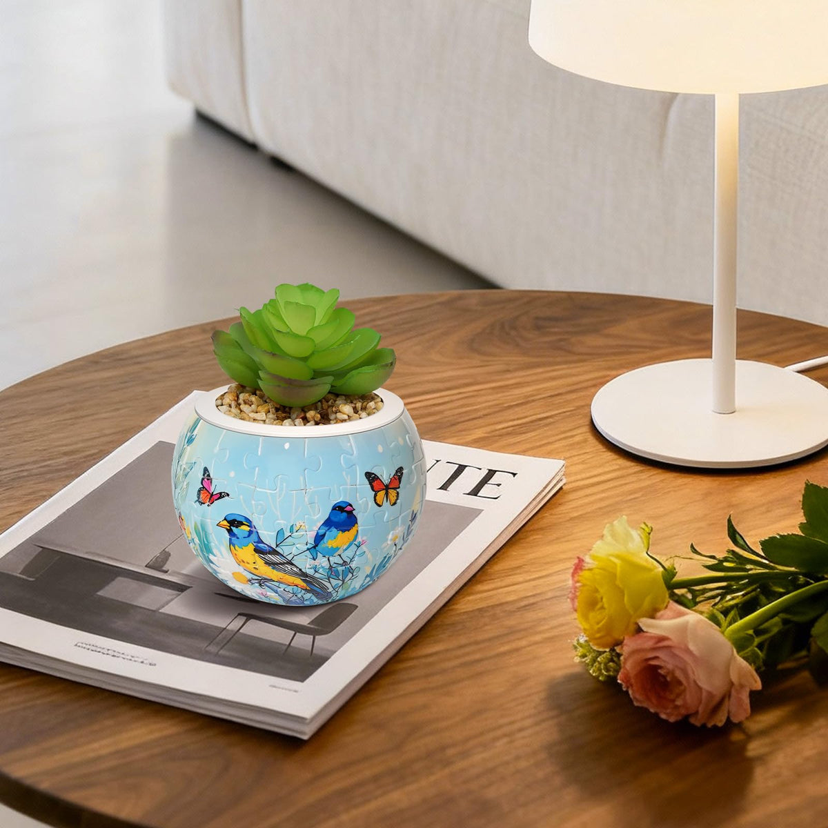 Tonadeat assembly decor planter image highlights transformation into a unique home accent
