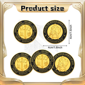 Tondiamo Armor of God coin back design, elegant keepsake for reflection.