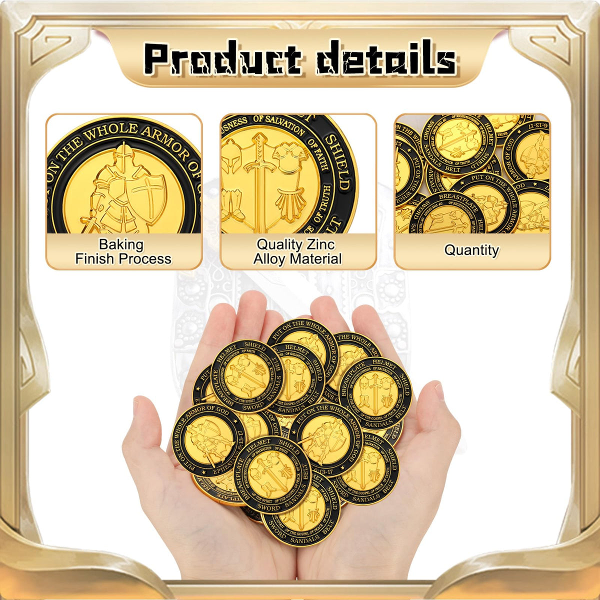 Tondiamo Armor of God coin pack, display-ready gift set.