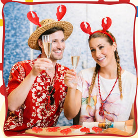 Tondiamo crawfish decorations set creates a complete coastal party backdrop.