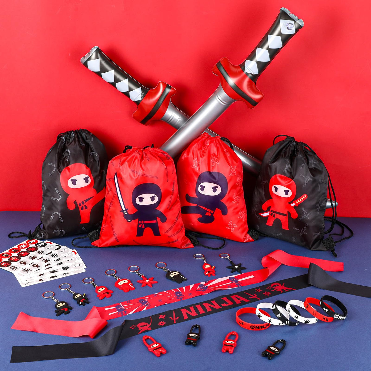 Tondiamo ninja headband completes outfits and supports active games.