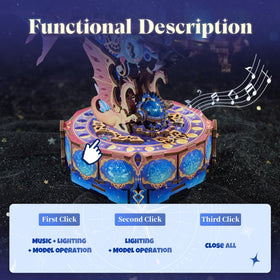 Tonecheer airship model kit with music playback feature.