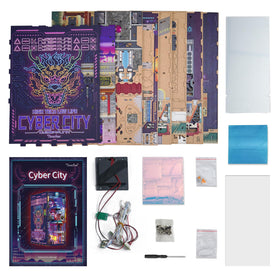 Tonecheer cyber city night scene sparks imaginative reading corners