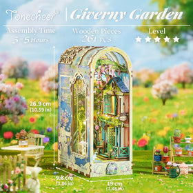Tonecheer Giverny Garden arch bridge close-up ideal for desk art.