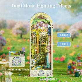 Tonecheer Giverny Garden LED light on creates gentle illumination.