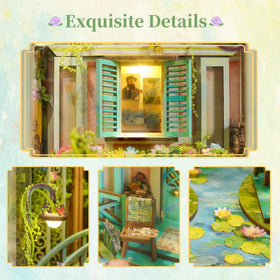 Tonecheer Giverny Garden water lilies scene enhances ambiance.
