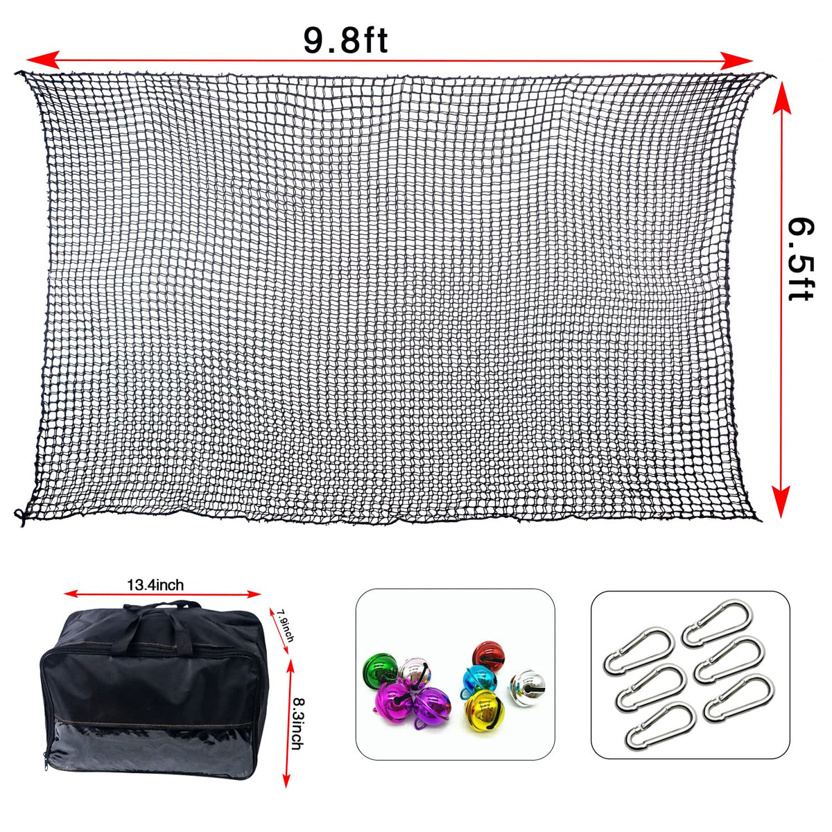 Net supports up to 600 pounds for group play and multiple users.