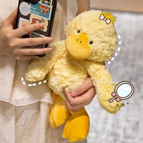 TONGSONG yellow duck plush close-up eyes for imaginative play
