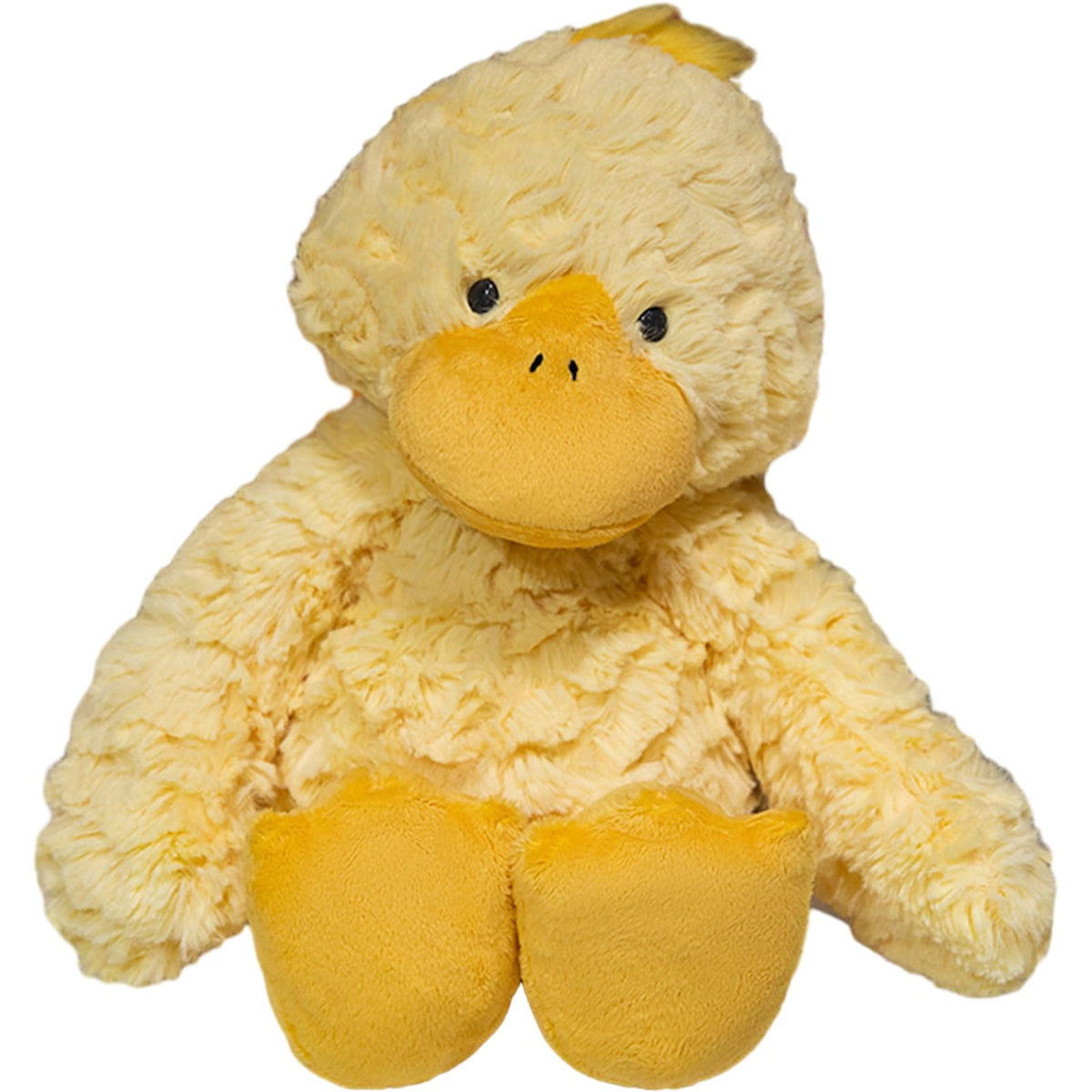 TONGSONG yellow duck plush front view for cozy hugs