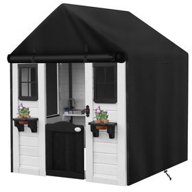 Tonhui outdoor kids playhouse cover protecting a 43x47x55 playhouse from rain