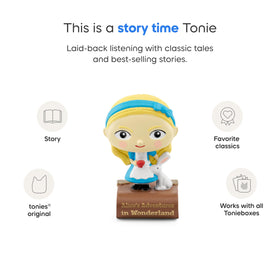 Tonies Alice Cheshire Cat smile image invites whimsical adventures.