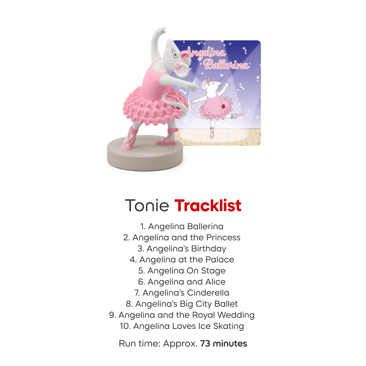 Tonies Angelina Ballerina figurine included with stories for imaginative play