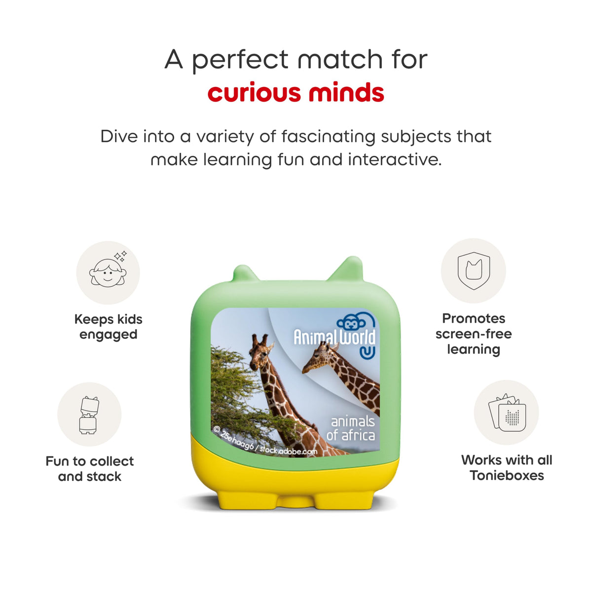 Tonies Animal World Africa Hippopotamuses: river-dwellers spark imaginative play