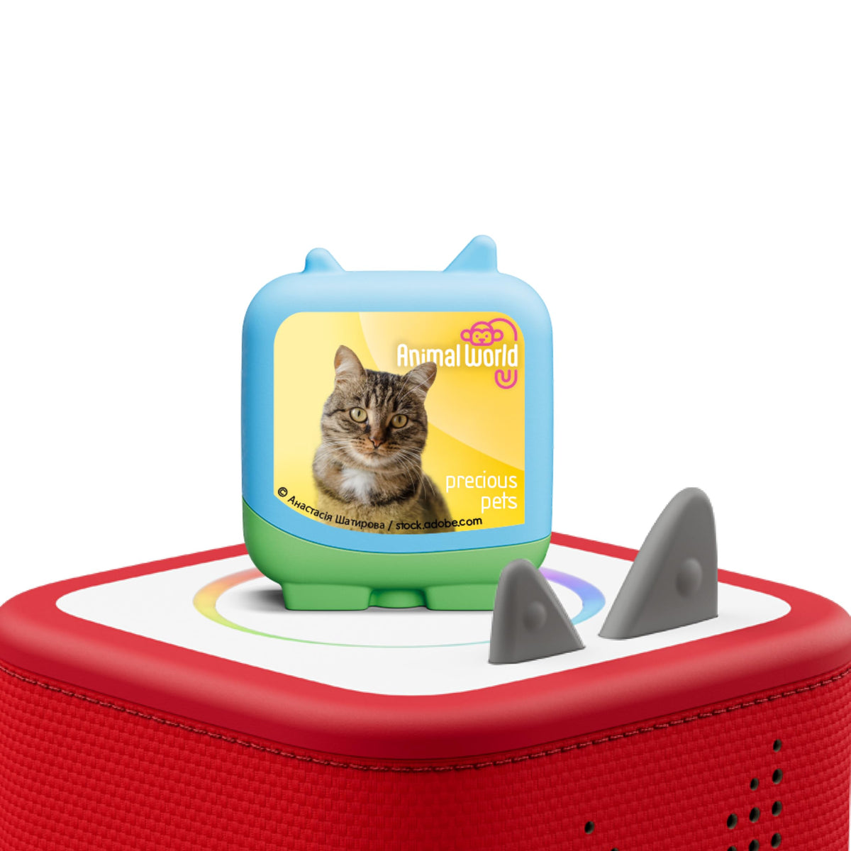 Tonies Animal World Curious Cats Tonie invites imaginative play and curiosity.