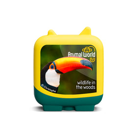 Tonies Animal World Wildlife in the Woods — Fun facts spark questions during adventures.