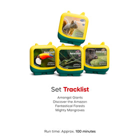 Tonies Animal World Wildlife in the Woods — Box and packaging showcase forest adventures.