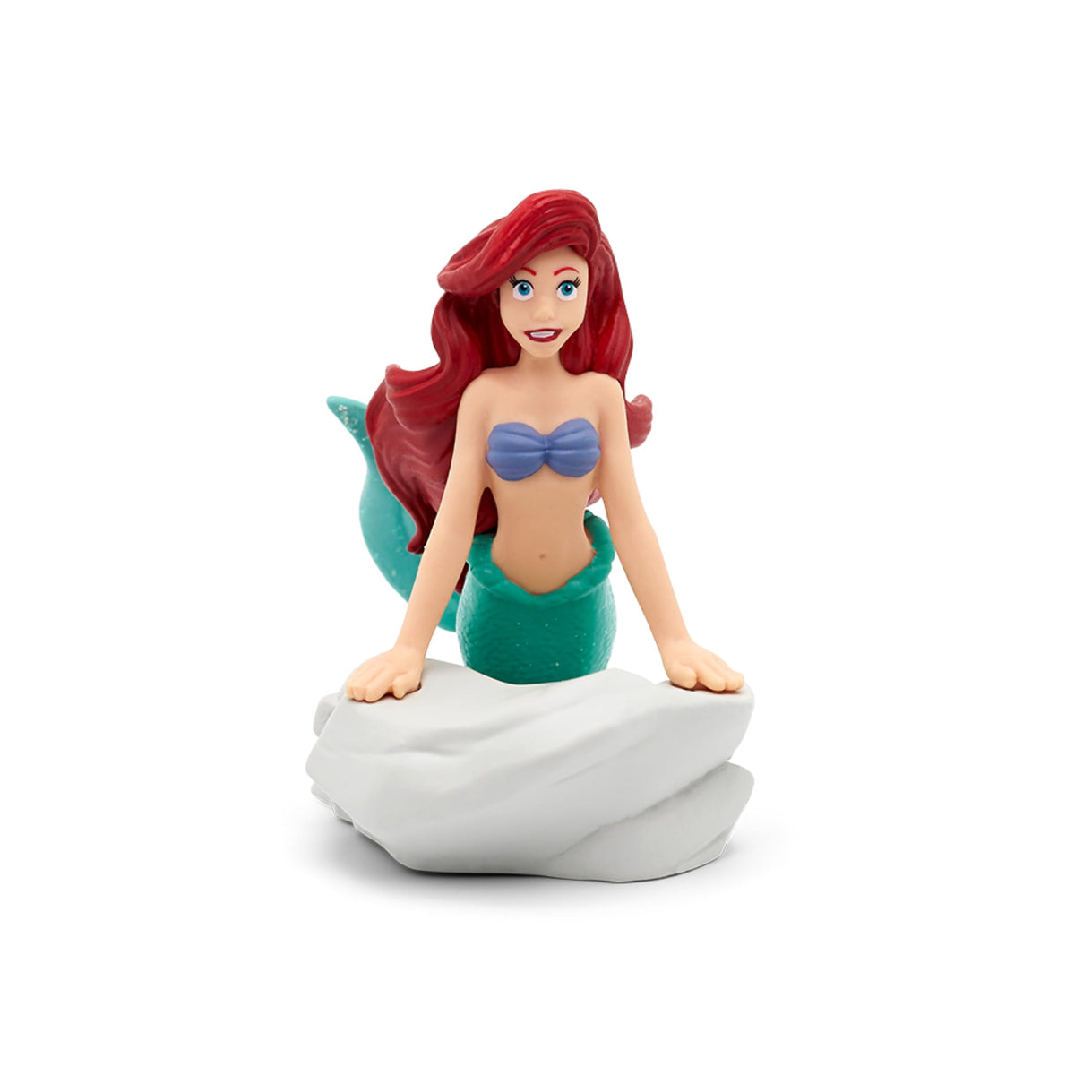 Close-up of Ariel figure showing four songs and one story in Spanish.