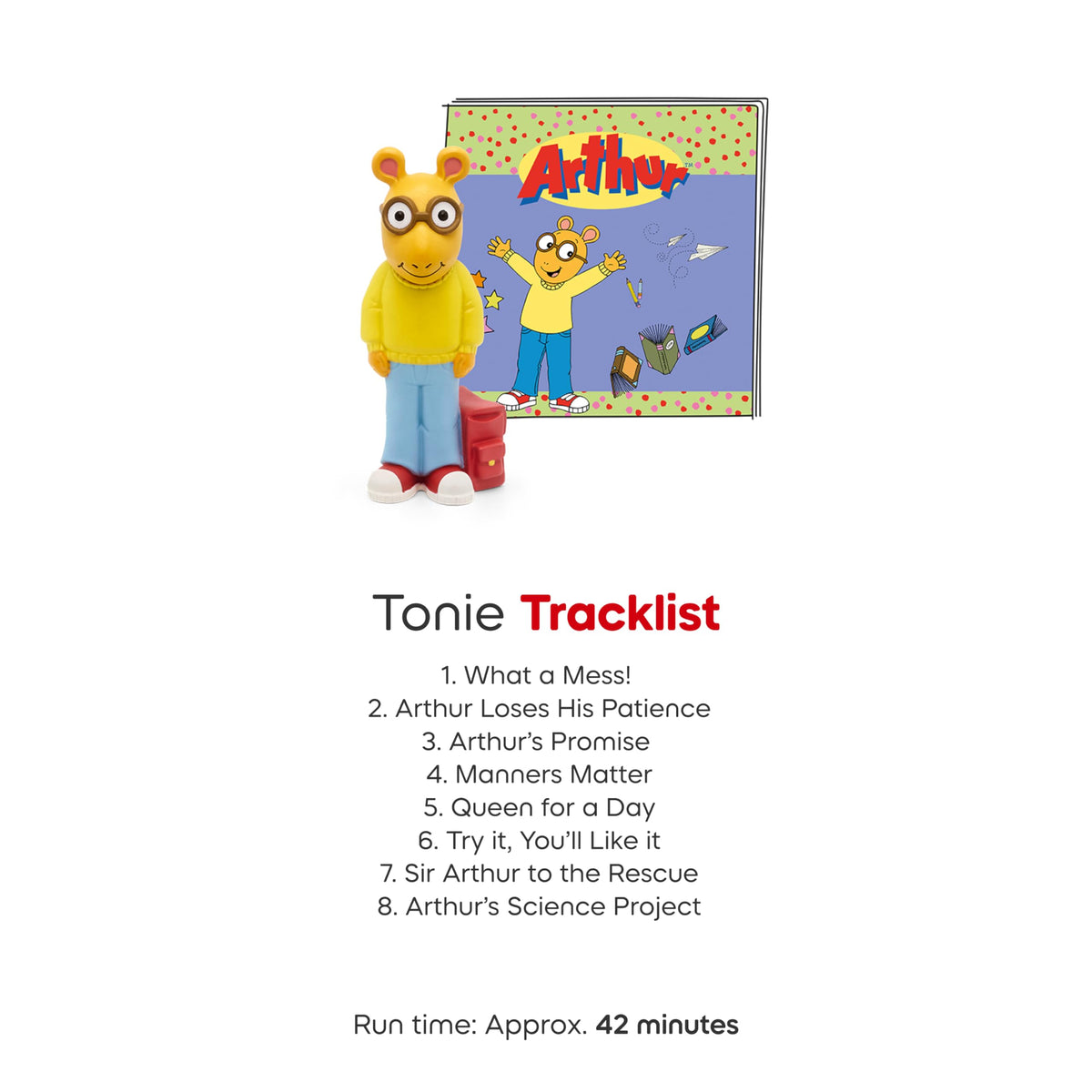 Tonies Arthur figurine ready to plug into Toniebox