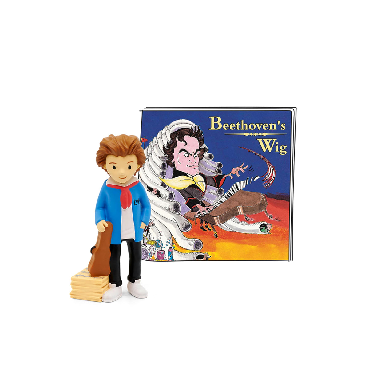 Tonies Beethoven's Wig figurine on a Toniebox for kid friendly listening adventures