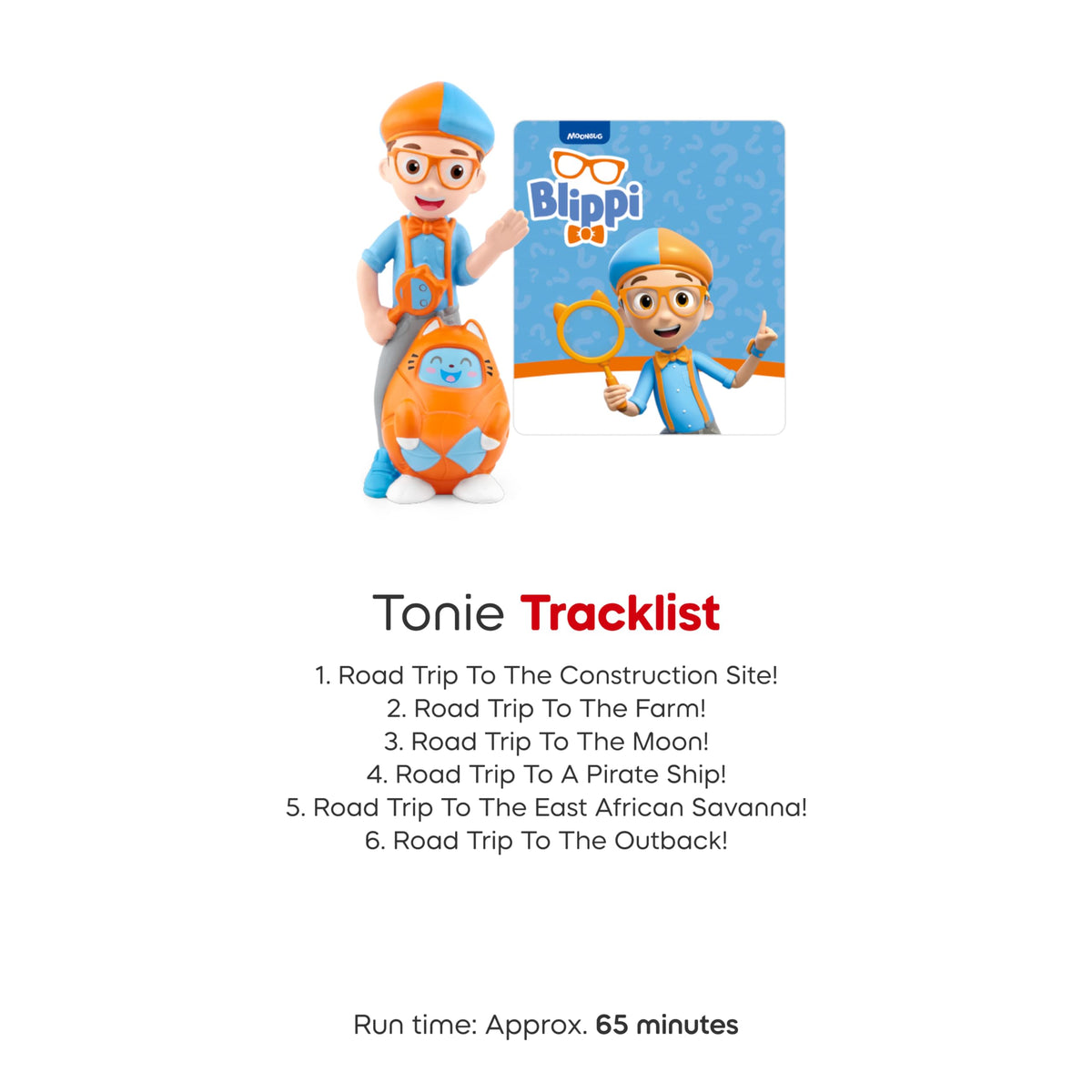 Tonies Blippi mobile at the Outback scene showcases landscapes and jobs