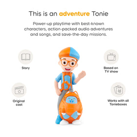 Tonies Blippi mobile in the savanna scene highlights animals and environments