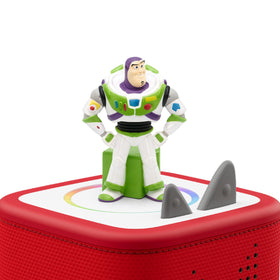 Close-up of Buzz Lightyear figurine highlighting vivid design for imaginative play