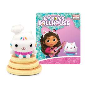 Tonies Cakey Cat figurine ready for imaginative play on a Toniebox.
