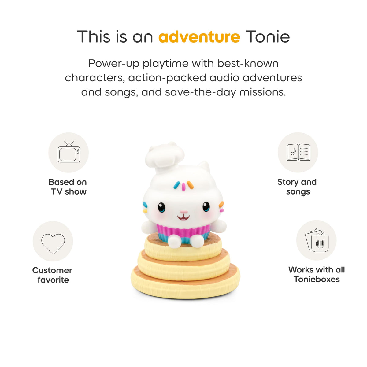 Tonies Cakey Cat Sprinkle Party Song image for fun melodies.