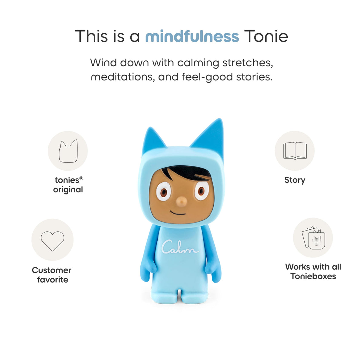 Tonies Calm Mindfulness recording feature lets you add your own mindful stories.