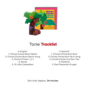 Tonies bilingual listening scene featuring English and Spanish audio