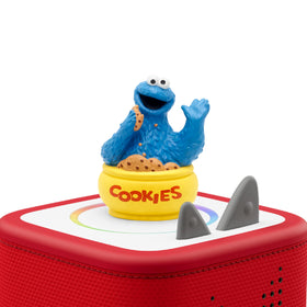 Tonies Cookie Monster with Sesame Street song list highlighting 15 tracks