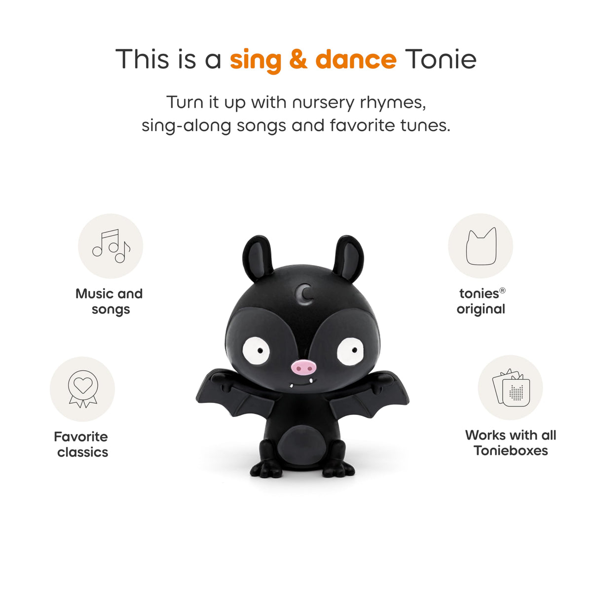 Tonies costume-party-song figurine pairs with Toniebox for party listening