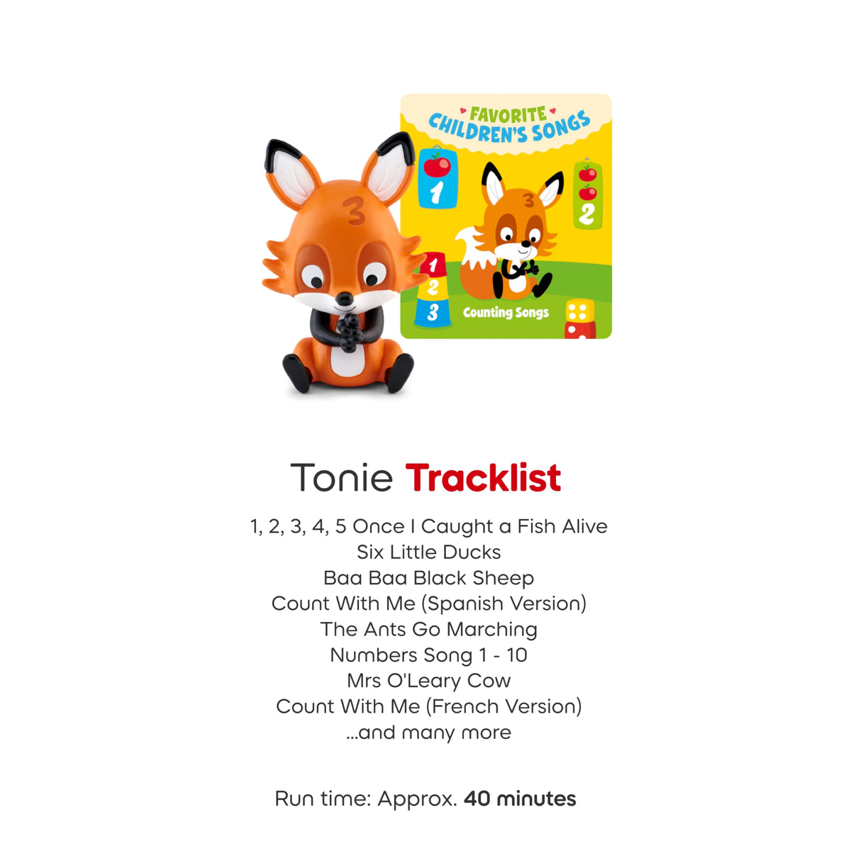 Tracklist scene featuring 27 songs from the Tonies figurine.