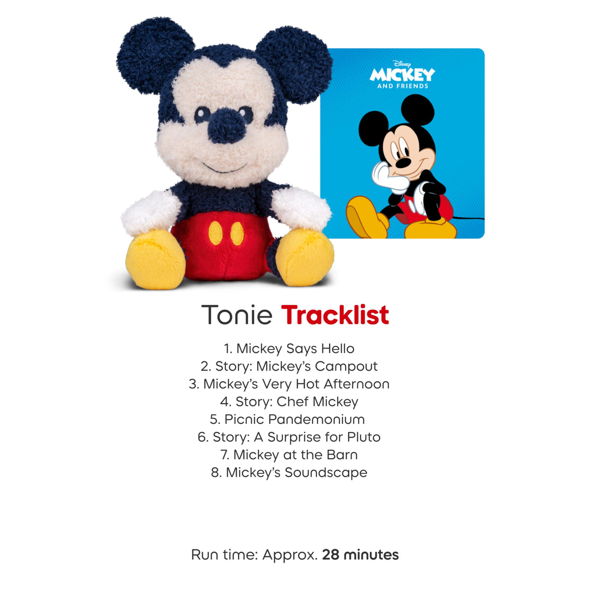 Child listening to Mickey at Toniebox, enhancing quiet time.