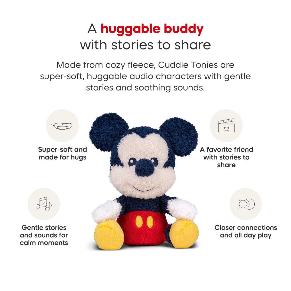 Tracklist artwork showing eight stories for Mickey adventures.