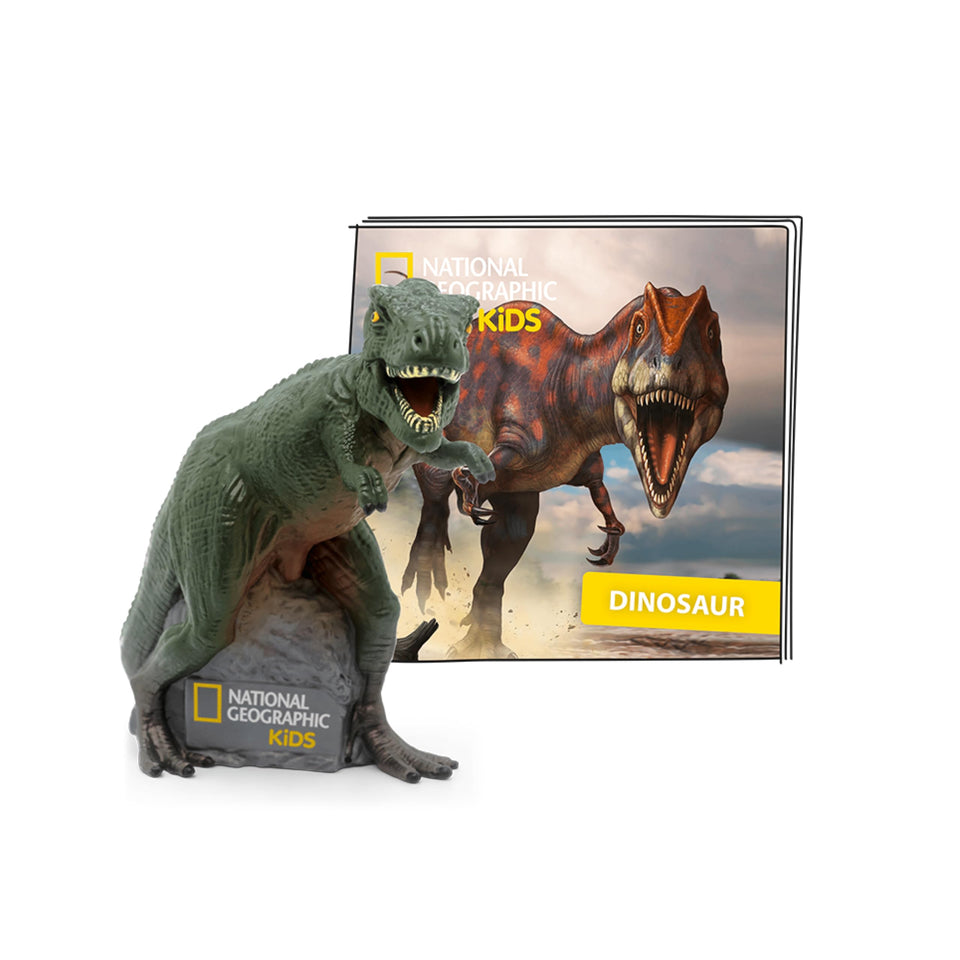 Tonies dinosaur National Geographic character Nizar Ibrahim, ideal for immersive storytelling and curiosity.