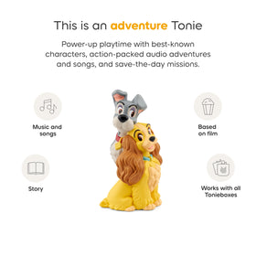 Tonies Disney classics packaging highlighting songs and story