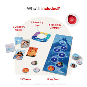 Tonies Disney Quiz Kingdom game tokens to track progress